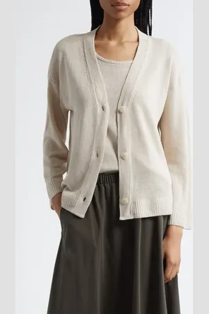 Max Mara Alacre Linen Cardigan in at Nordstrom, Size X-Large