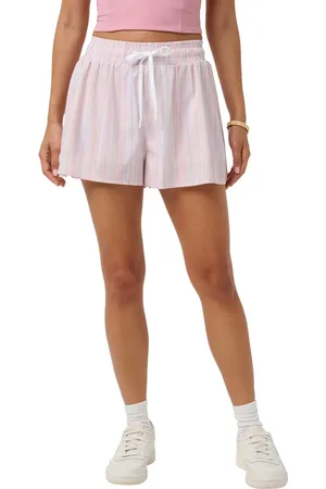 Travis Mathew Shifting Sands Stripe Drawstring Shorts in at Nordstrom, Size Large