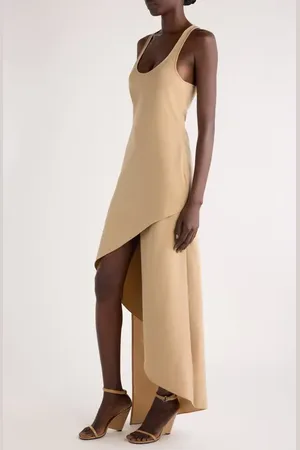 Courrèges Infinity Asymmetric Crepe Maxi Dress in at Nordstrom, Size 6 Us