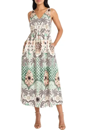 MAGGY Sleeveless Midi Dress in at Nordstrom, Size 2