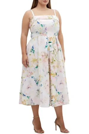 City Chic Fit & Flare Dress at Nordstrom, Size Xs