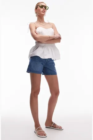 Topshop Editor Denim Shorts in at Nordstrom, Size 2 Us