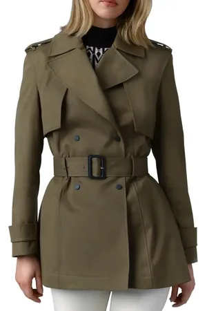 Mackage Adva Water Repellent Trench Coat in at Nordstrom, Size Medium