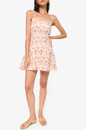 CAMI Kairi Floral Linen Sundress in at Nordstrom, Size 6