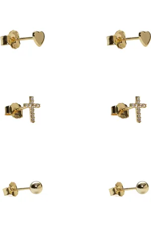Argento Vivo Sterling Silver Set of 3 Stud Earrings in at Nordstrom