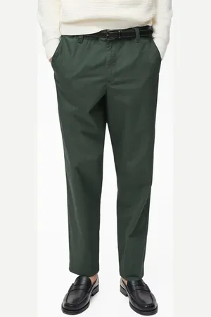 MANGO Drawstring Straight Leg Poplin Pants in at Nordstrom, Size 36