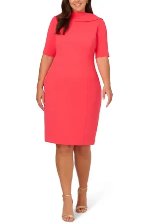 Adrianna Papell Roll Neck Sheath Dress in at Nordstrom, Size 14W