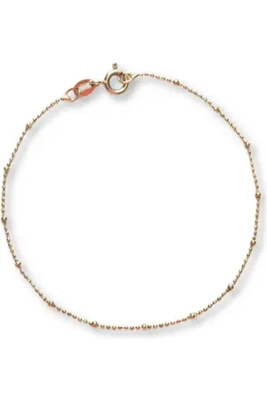 Argento Vivo Sterling Silver Station Beaded Anklet in at Nordstrom