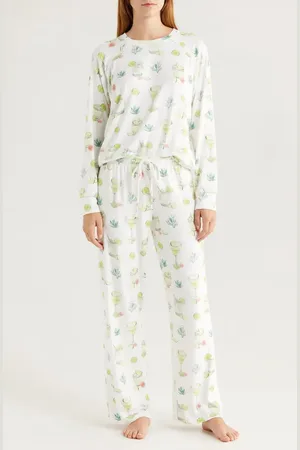 P.J.Salvage Limes & Sunshine Butter Jersey Pajamas in at Nordstrom, Size X-Small