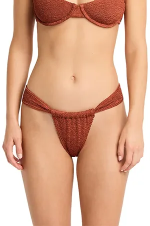 Bond Eye Georgia Ruched Bikini Bottoms in at Nordstrom