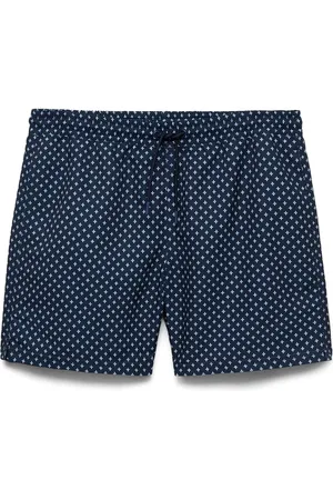 MANGO Geometric Print Swim Trunks in at Nordstrom, Size Large