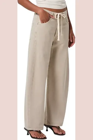 Citizens of Humanity Brynn Drawstring High Waist Wide Leg Jeans in at Nordstrom, Size 31