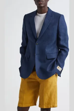 MASSIMO ALBA Memphis Linen Blazer in at Nordstrom, Size 44 Us