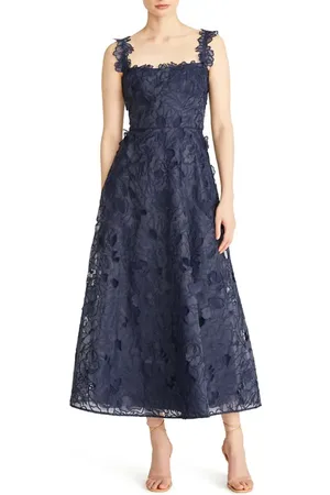 Ml Monique Lhuillier Juliette Embroidered Floral Organza A-Line Cocktail Dress in at Nordstrom, Size 12
