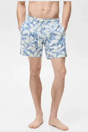 MANGO Floral Print Swim Trunks in at Nordstrom, Size Small