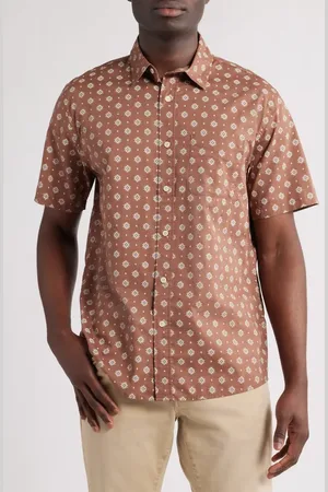Pendleton Shoreline National Park Print Short Sleeve Cotton Button-Up Shirt in at Nordstrom, Size Xx-Large