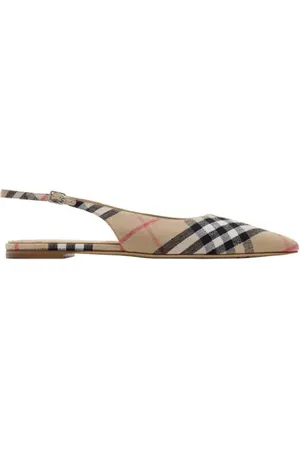 Burberry Check Dame Slingback Ballerinas in at Nordstrom, Size 39