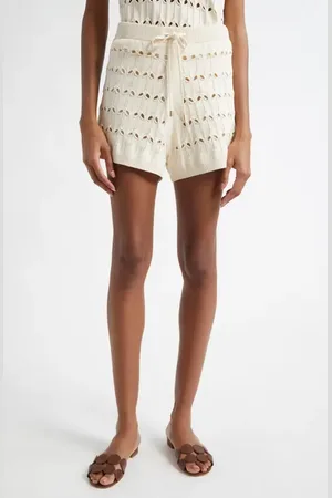 ZIMMERMANN Rhiannon Pointelle Knit Shorts in at Nordstrom, Size 2