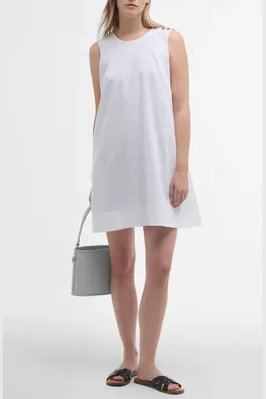 Barbour Lucy Sleeveless Cotton & Linen Minidress in at Nordstrom, Size 8 Us