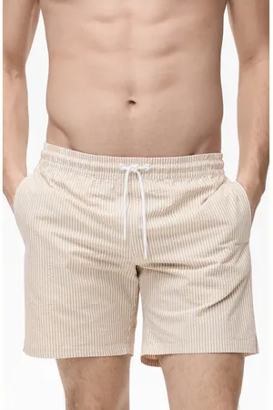 MANGO Seersucker Swim Trunks in at Nordstrom, Size Small