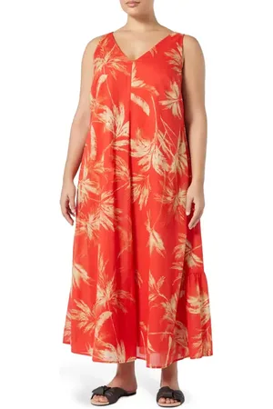 Persona by Marina Rinaldi Garda Sleeveless Cotton Maxi Dress in at Nordstrom, Size 16W
