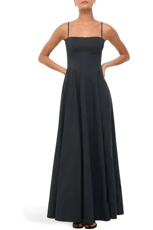 Staud Wylie Pleated Fit & Flare Maxi Sundress in at Nordstrom, Size 2