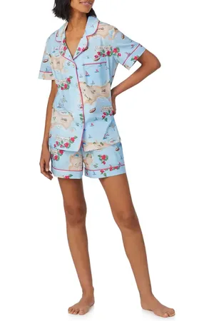 BedHead Print Organic Cotton Poplin Short Pajamas in at Nordstrom, Size X-Large