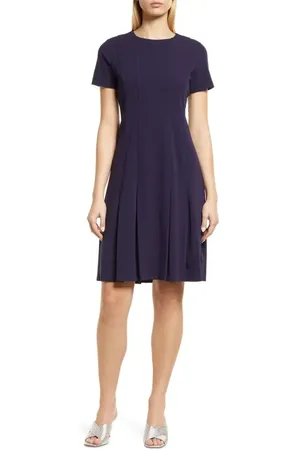 Tahari ASL Fit & Flare Stretch Crepe Dress in at Nordstrom, Size 2