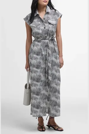 Barbour Romy Cap Sleeve Maxi Shirtdress in at Nordstrom, Size 6 Us
