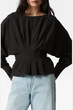 & OTHER STORIES Vanessa Pleated Tie Back Top in at Nordstrom, Size 2