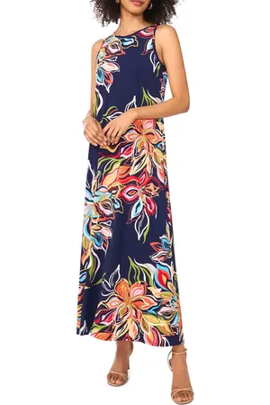 Vince Camuto Printed Sleeveless Jersey Maxi Dress in at Nordstrom, Size X-Large