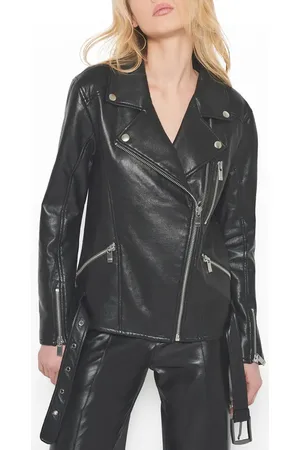 AS by DF Brando Recycled Leather Boyfriend Jacket in at Nordstrom, Size 3X-Large