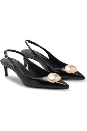 MANGO Pointed Toe Kitten Heel Slingback Pump in at Nordstrom, Size 9