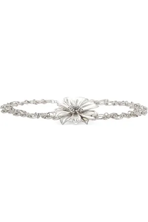 MANGO Metal Flower Chain Belt in at Nordstrom, Size Medium