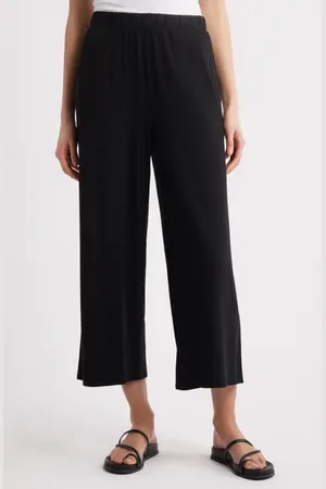 Eileen Fisher Crop Wide Leg Pants in at Nordstrom, Size Small P