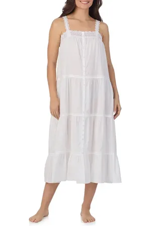 Eileen West Sleeveless Cotton Lawn Ballet Nightgown in at Nordstrom, Size Small