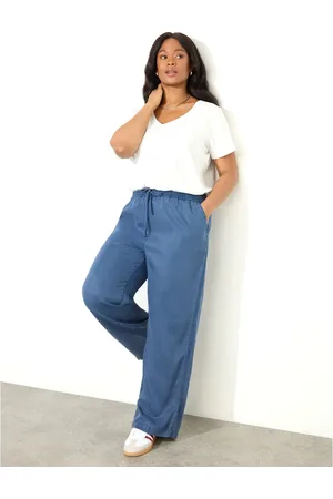 Live Unlimited London Drawstring Waist Wide Leg Pants in at Nordstrom, Size 12