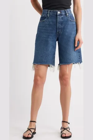 Frame The Leisure Raw Hem Denim Shorts in at Nordstrom, Size 23