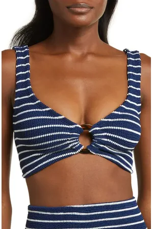 Hunza G Nadine Stripe Two-Piece Swimsuit in at Nordstrom