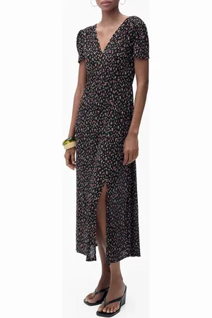 MANGO Floral Print Midi Dress in at Nordstrom, Size 2