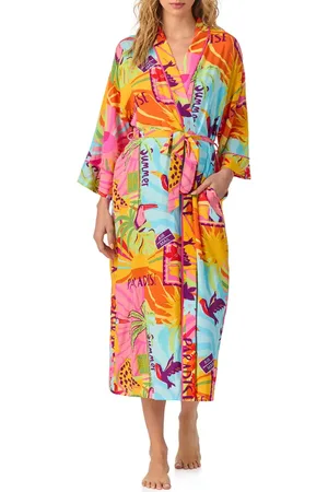 Room Service Print Longline Robe in at Nordstrom, Size Small