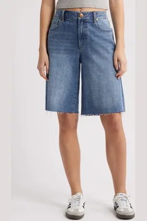 1822 Denim Raw Hem Denim Bermuda Shorts in at Nordstrom, Size 31