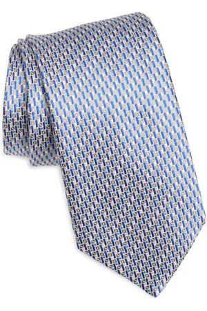 CANALI Geometric Silk Tie in at Nordstrom