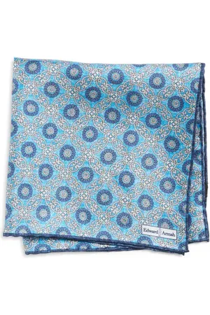 EDWARD ARMAH Floral Lattice Silk Pocket Square in at Nordstrom