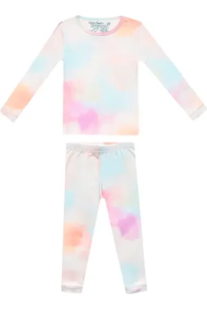 COPPER PEARL Nova Tie Dye Fitted Two-Piece Pajamas in at Nordstrom, Size 18M