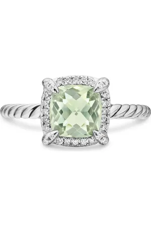 David Yurman Petite Chatelaine?? Pav?? Bezel Ring with Semiprecious Stone and Diamonds in at Nordstrom, Size 8