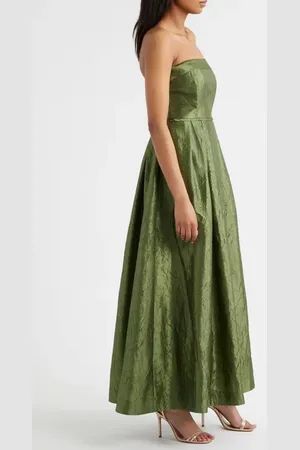 Tahari ASL Crushed Taffeta Strapless Gown in at Nordstrom, Size 2