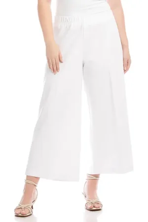 Karen Kane Crop Wide Leg Pants in at Nordstrom, Size 1X