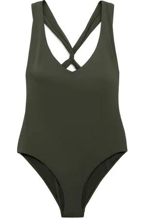 MANGO Crossover Back One-Piece Swimsuit in at Nordstrom, Size Xx-Large