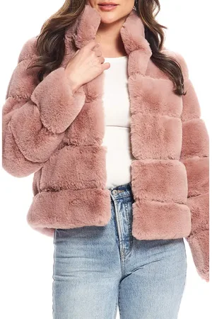 DONNA SALYERS FABULOUS FURS Posh Quilted Faux Fur Jacket in at Nordstrom, Size Small